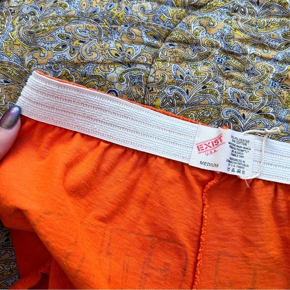 Vintage 1980s Lifeguard Shorts by Exist USA – Bright Orange Gym Shorts - Picture 10 of 10